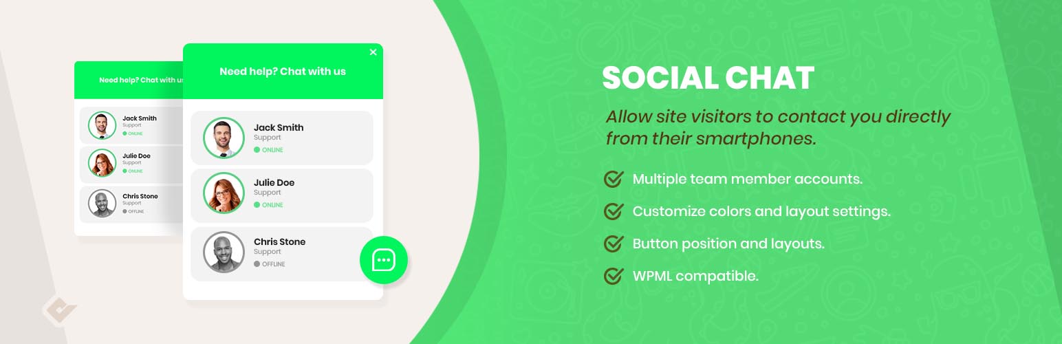 WhatsApp Chat WordPress v3.5 Plugin