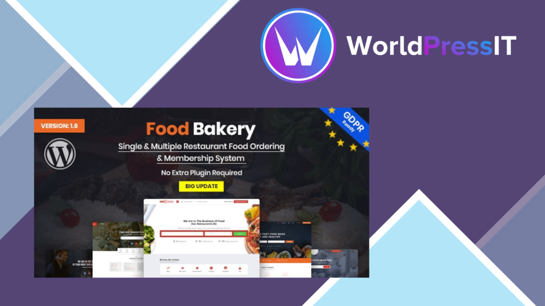 FoodBakery Delivery Restaurant Directory WordPress Theme